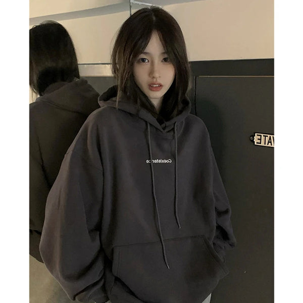 Dark Grey Cropped hoodie