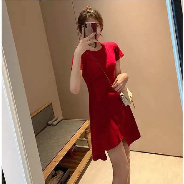 Elegant Red Mini Dress