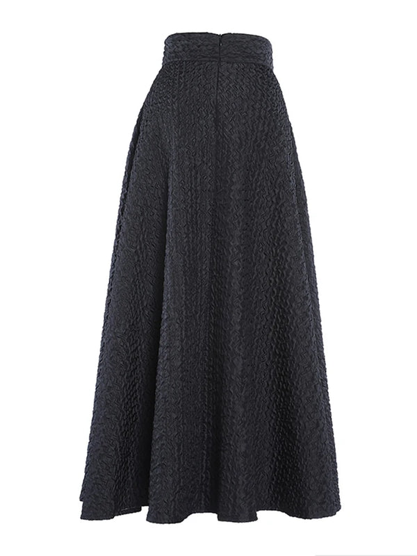 Extra Long Black Maxi Skirt