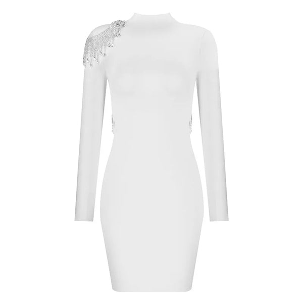 Fashion Nova White Midi Dress