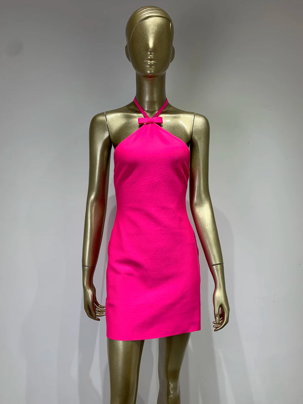 Hot Pink Bodycon Mini Dress