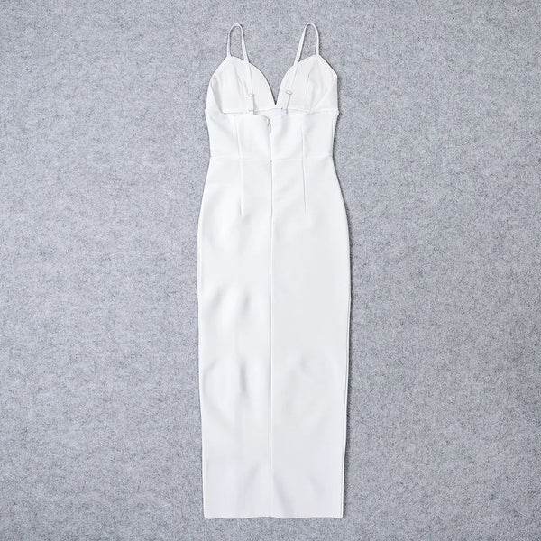 Ladies White Midi Dresses
