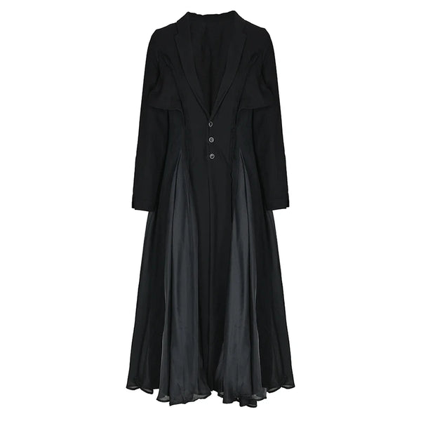 Long Black Linen Dress