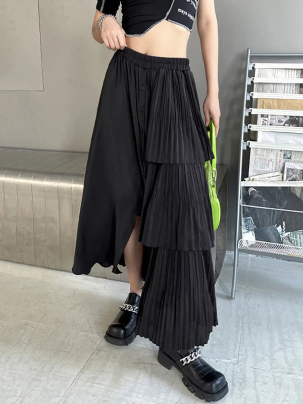 Long Black Maxi Skirt Outfits