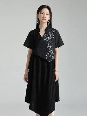 Long Sleeve Black Summer Dress
