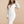 Long Sleeve White Midi Bodycon Dress