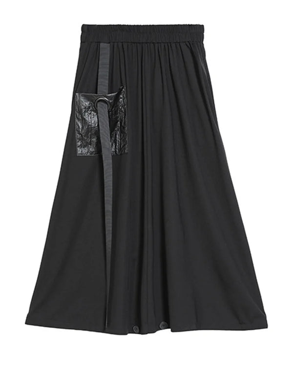 Maxi Black Skirt With Pockets