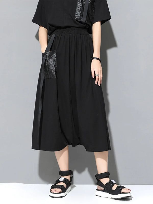 Maxi Black Skirt With Pockets