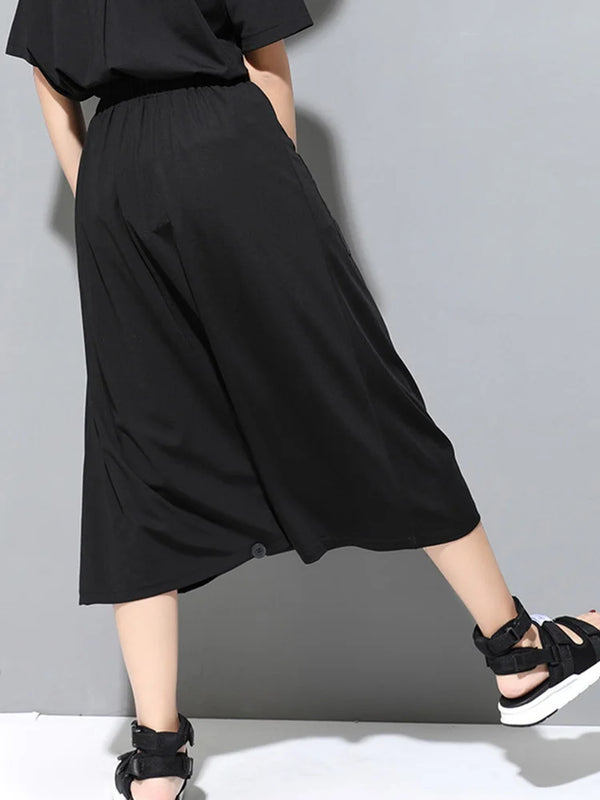 Maxi Black Skirt With Pockets