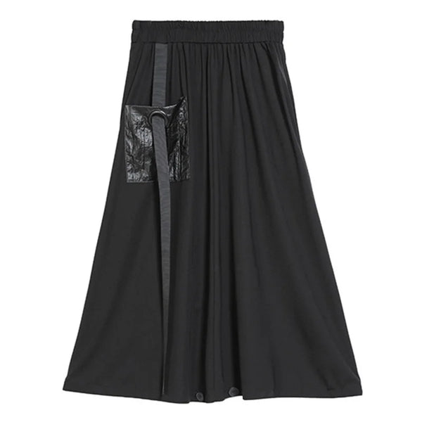 Maxi Black Skirt With Pockets