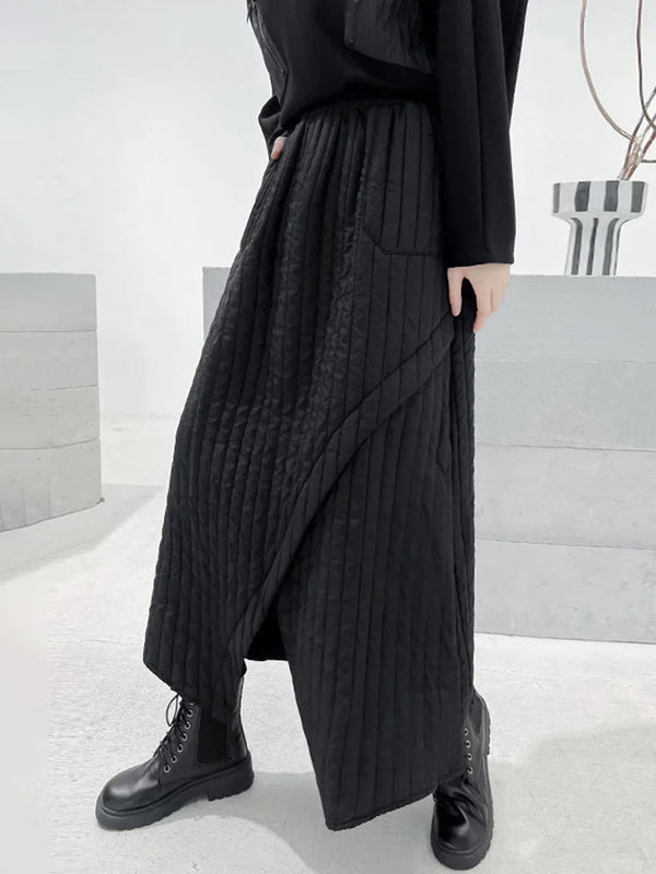 Maxi Skirt Black Cotton