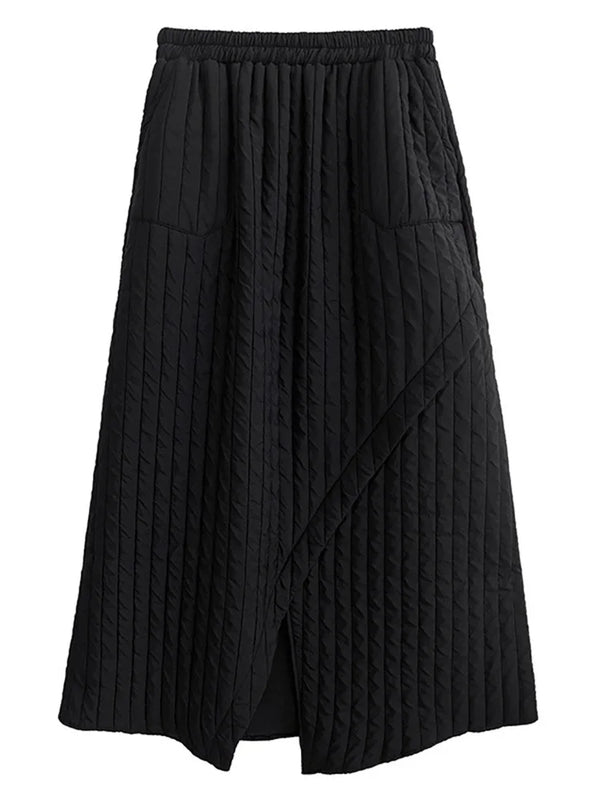 Maxi Skirt Black Cotton