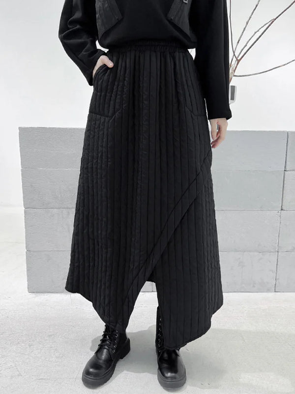 Maxi Skirt Black Cotton