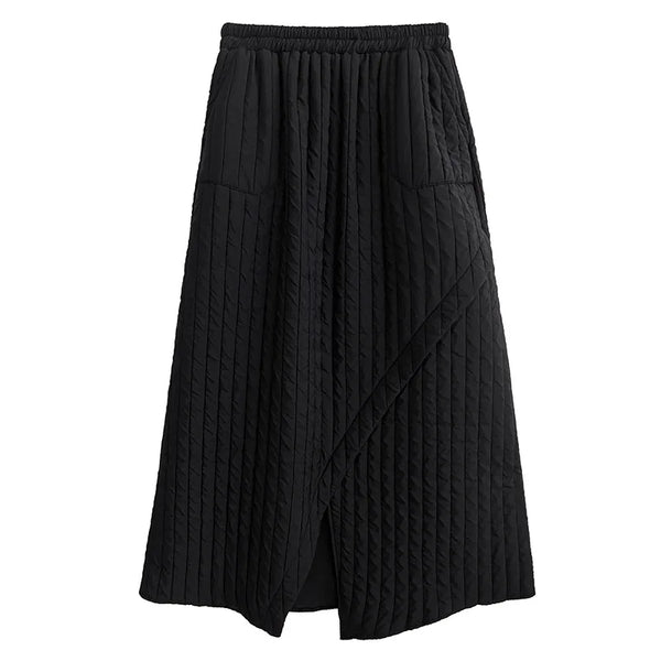 Maxi Skirt Black Cotton