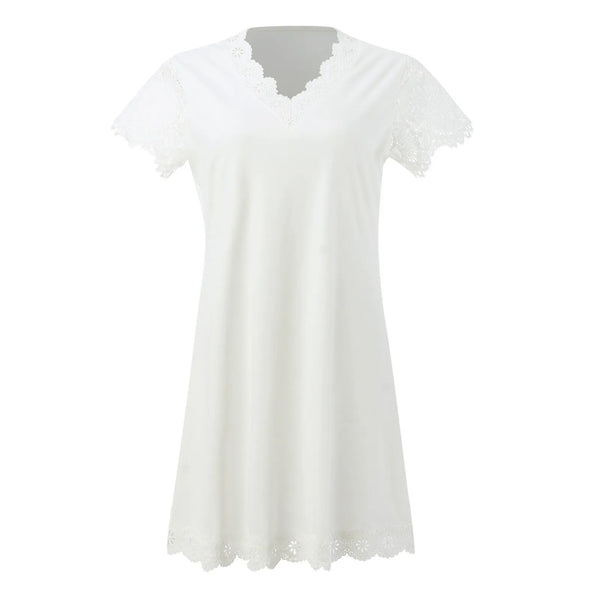 Midi Dress White Lace