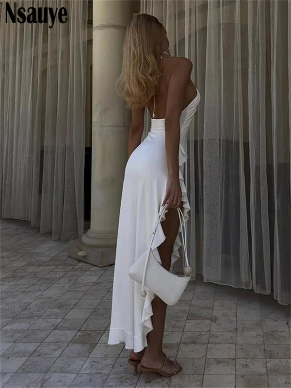 Midi White Cocktail Dress