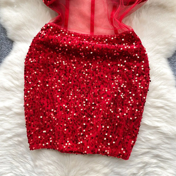 Mini Plus Size Red Dress