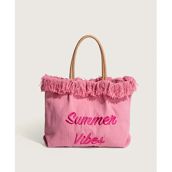 Pink Canvas Bag