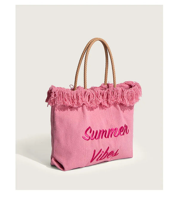 Pink Canvas Bag