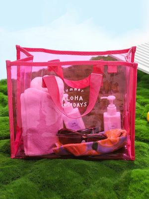 Pink Clear Tote Bag