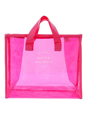 Pink Clear Tote Bag