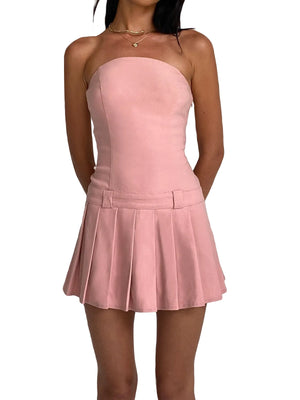 Pink Flowy Mini Dress