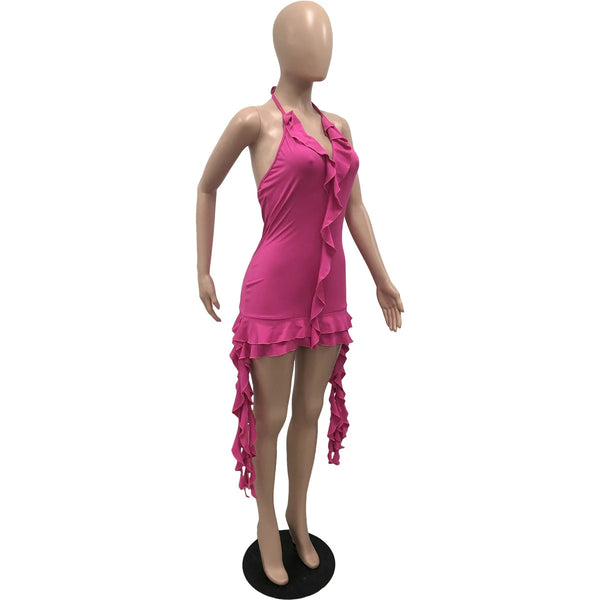 Pink Mini Cocktail Dress