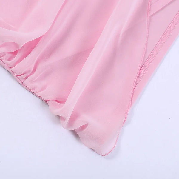 Pink Mini Strapless Dress