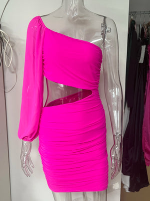 Pink Sparkly Mini Dress
