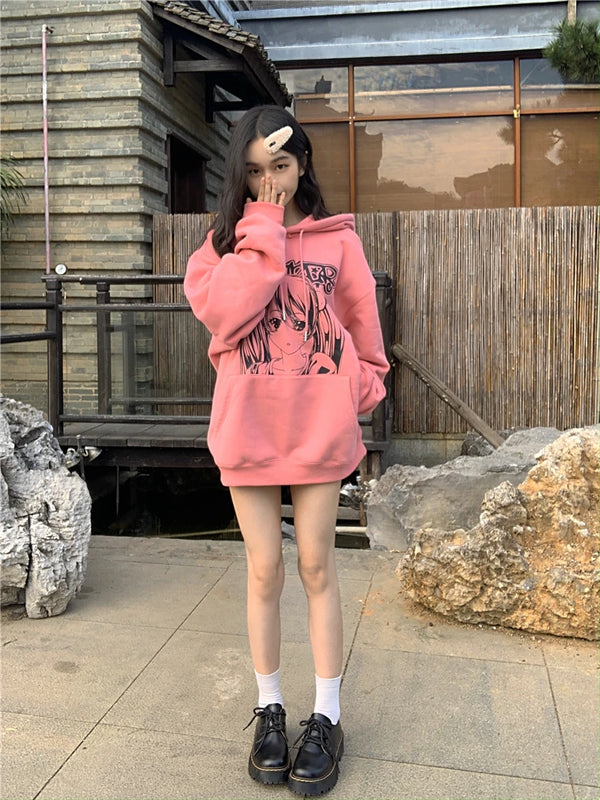 Pink Y2K hoodie