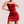Red Feather Mini Dress