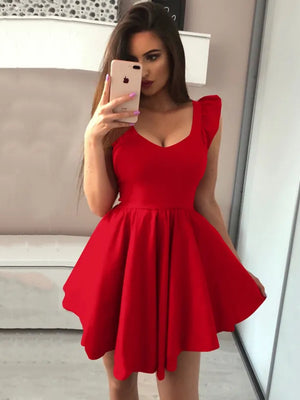 Red Formal Mini Dress