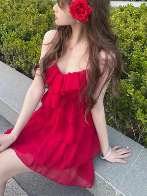 Red Mini Dress Casual
