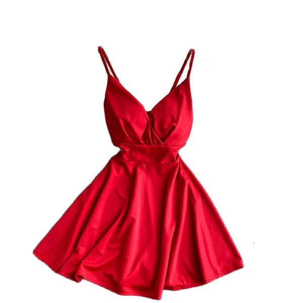 Red Mini Dress Summer