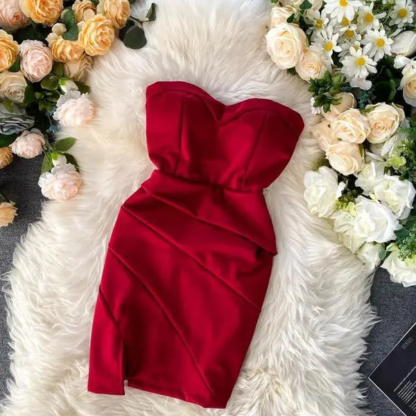 Red Mini Dress Summer