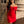 Red Open Neck Mini Dress