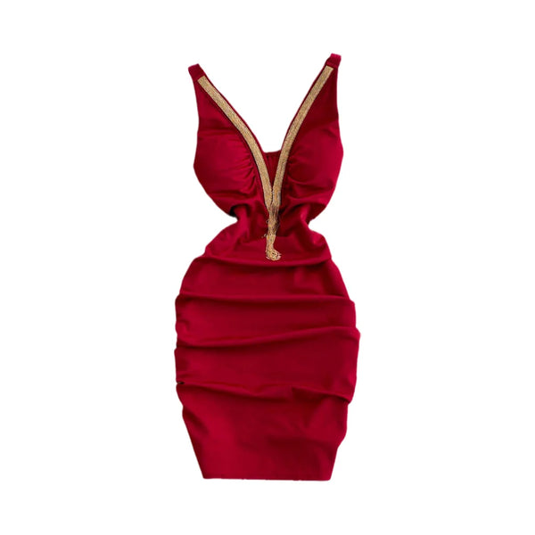 Red Wrap Dress Mini