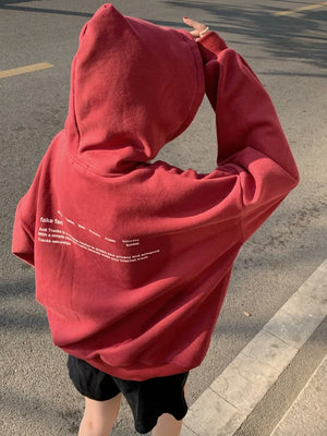 Red Y2K hoodie