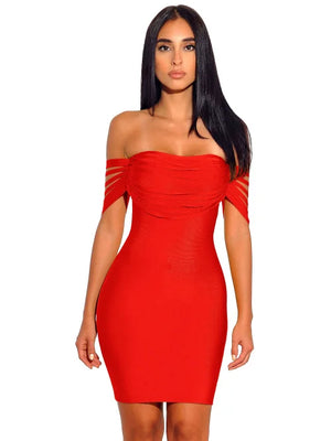 Sequin Red Mini Dress