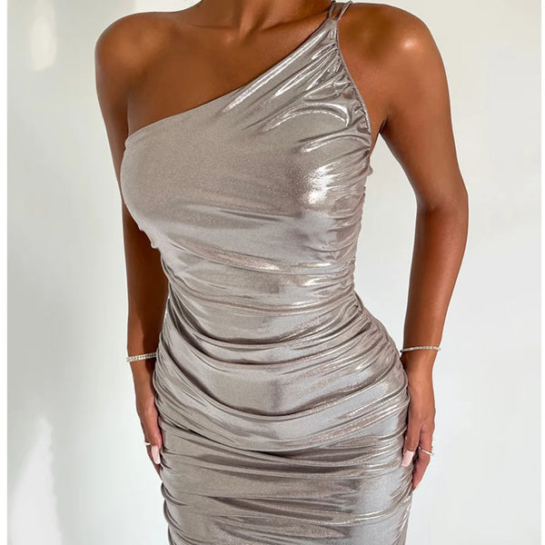 Silver Bodycon Dress