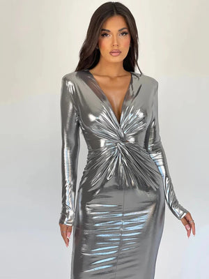 Silver Elegant Dress