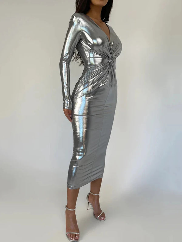 Silver Elegant Dress