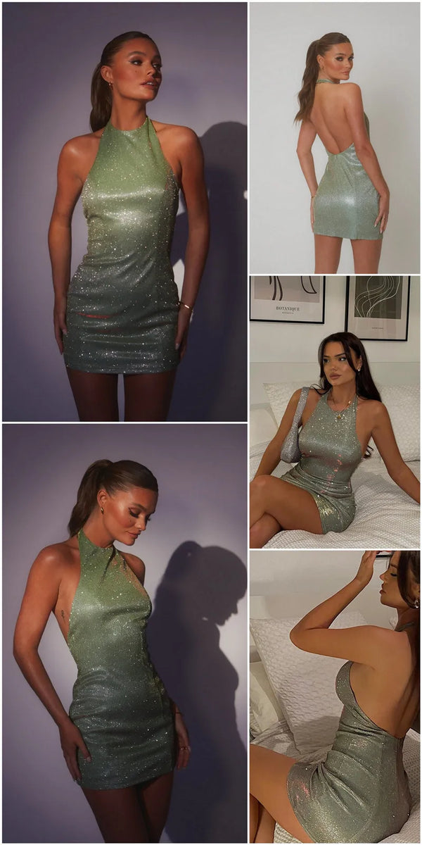 Silver Mini Dress