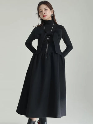 Elegant Black Long Dress