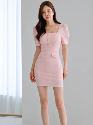 Sparkly Pink Mini Dress