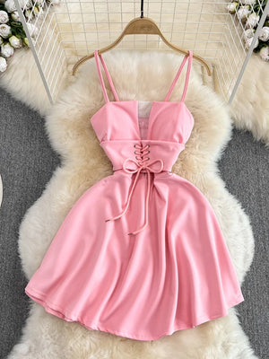 Tulle Mini Dress Pink
