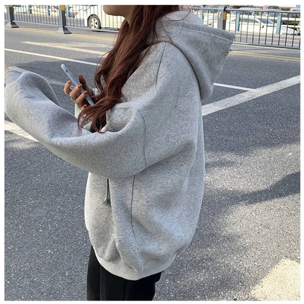 Vintage Stylish Y2K Grey hoodie