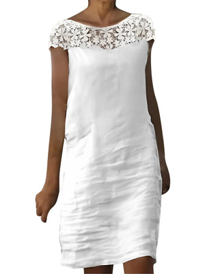 White Boohoo Midi Dress