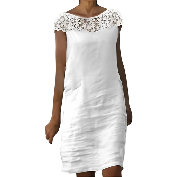 White Boohoo Midi Dress