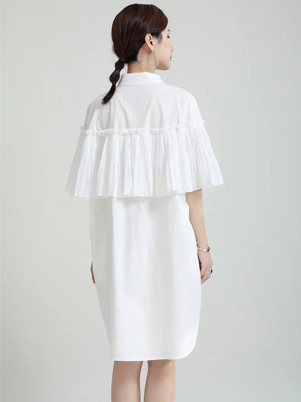 White Casual Midi Dress
